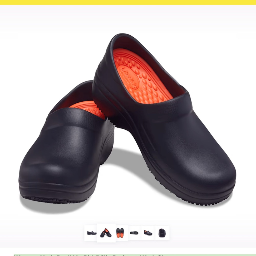 Crocs Neria Pro II LiteRide Slip Resistant Work Clog - Black sz 8